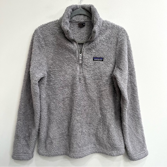 Patagonia Los Gatos Fleece 1/4 Zip Pullover Drifter Grey Outdoor Women’s Medium - Picture 1 of 7